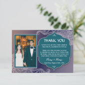 Trouw Dank Je Henna Foto Arabische Trouwdag Save The Date (Staand voorkant)