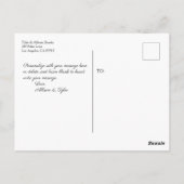 Trouw Dank Je & Jouw Foto en Bericht Vs 2 Briefkaart (Achterkant)