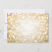 Trouw Dank Je Kaart Gouden Glitter Lichtjes (Achterkant)