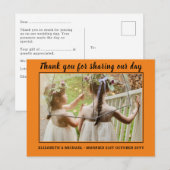 Trouw Dank je kaarten Met Foto Virtueel Digitaal (Voorkant / Achterkant)