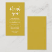 Trouw Dank je, Modern Eenvoudig Schrift Informatiekaartje (Voorkant / Achterkant)