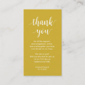 Trouw Dank je, Modern Eenvoudig Schrift Informatiekaartje (Voorkant)