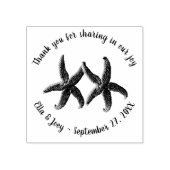 Trouw Dank Je Stempel Zeester Koppel (Afrduk)