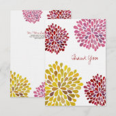 Trouw Dank Je Wel Briefkaart Plat Linnen Kaarten (Voorkant / Achterkant)