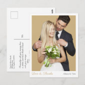 Trouw Dank Je Wel, Foto, Namen & Berichten Briefkaart (Voorkant / Achterkant)