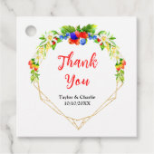 Trouw Dank Je Wel Gemengde Zomerbessen Bedankjes Labels (Voorkant)