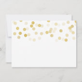 Trouw Dank Je Wel Notitie Goud Folie Glitter Licht Bedankkaart (Achterkant)