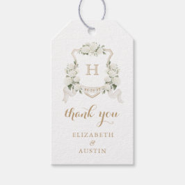 Trouw Dank Je Witte Hortensia Wapen Cadeaulabel