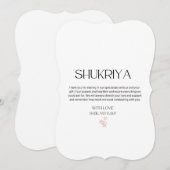 Trouw, Dank je, Zuid-Aziatisch, Indiase Trouw Kaart (Voorkant / Achterkant)