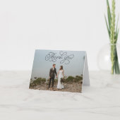 Trouw Dankkaart om te Vouwen Bedankkaart (Voorkant)