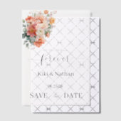 Trouw Datum Bewaren Vellum Overlay Uitnodigingen (Offset (Uitnodiging))