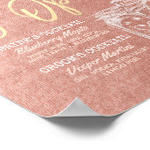 Trouw De Bar is Open Drankmenu Metselglazen Roos Poster (Hoek)