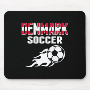 Trouw Denmark Voetbalfans Jersey - Deens Voetbal Muismat