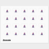 Trouw-DJ-schedel � Grappige formele feestskelet Hart Sticker (Vel)