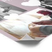 Trouw Drie Foto Collage Script en Harten Poster (Hoek)