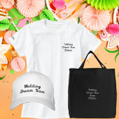 Trouw Droom Team, Bruid, Meidenavakantie Geborduurde Pet