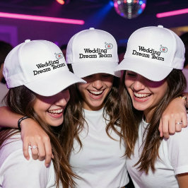 Trouw Droom Team, Bruid, Meisjes uit de stad Geborduurde Pet