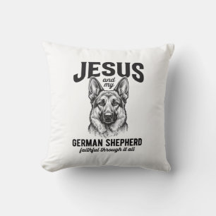 Trouw Duitse Herdershond Shirt voor Christelijke H Kussen