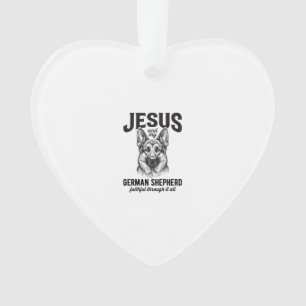 Trouw Duitse Herdershond Shirt voor Christelijke H Ornament
