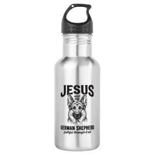 Trouw Duitse Herdershond Shirt voor Christelijke H Waterfles