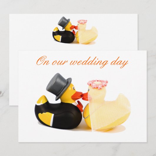 Trouw eenden (Voorkant / Achterkant)