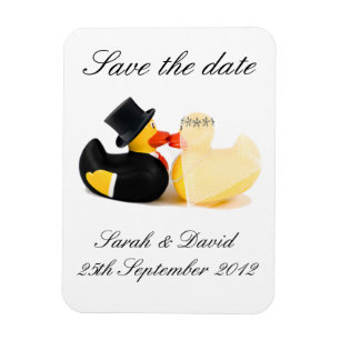 Trouw eenden 3 ... save the date magneet