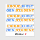 Trouw eerste generatie student sticker (Vel)