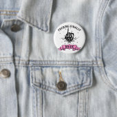 Trouw Eindelijk Bruid Skelet Hand Halloween Man Ronde Button 5,7 Cm (In situ)