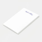 Trouw Elegant Creatief Klassiek Blauw Wit Post-it® Notes (Schuin)
