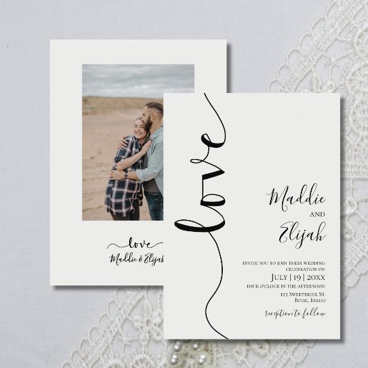 Trouw, Elegant, Eenvoudig, Typografie, Script, Kaart