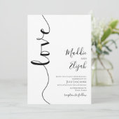 Trouw, Elegant, Eenvoudig, Typografie, Script, Kaart (Staand voorkant)