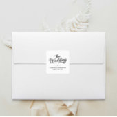 Trouw Elegant Minimaal Vierkante Sticker