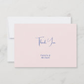 Trouw Elegant Minimalistisch Klassiek Dank je wel Bedankkaart (Voorkant)