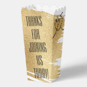 Trouw Elegante Gouden Liefdesvogels Bedankdoosjes (Achterkant)