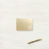 Trouw Elegante Metselwerkpot String Lichtjes Goude Post-it® Notes (Op bureau)