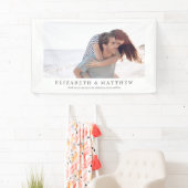 Trouw | Elegante moderne aangepaste foto Spandoek (Insitu)