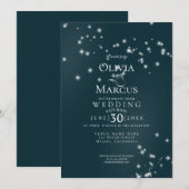 Trouw | Elegante Zee Driftwood Tuleprieel Kaart (Voorkant / Achterkant)