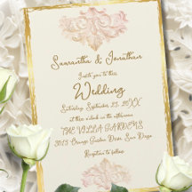 Trouw Elegantie in Vintage Goud Barok