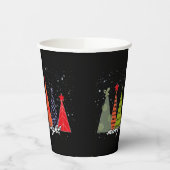 Trouw en Helder Kerstmis Papieren Bekers (Links)