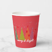 Trouw en Helder Kerstmis Papieren Bekers (Voorkant)