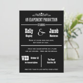 Trouw- en Huwelijksaankondiging Uitnodiging voor e (Staand voorkant)