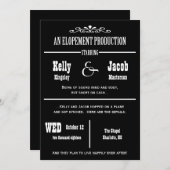 Trouw- en Huwelijksaankondiging Uitnodiging voor e (Voorkant / Achterkant)