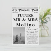 Trouw Engagement Aankondiging Templ Uitnodiging (Staand voorkant)