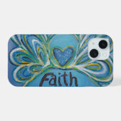 Trouw engel woordkunst aangepaste iPhone hoes 15 Case (Achterkant horizontaal)