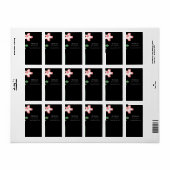Trouw Enkele Bloem Adreslabels Etiket (Full Sheet)