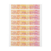 Trouw Envelope WrapAround Label Verse Bloemen Adreslabel Wikkel (Vel)