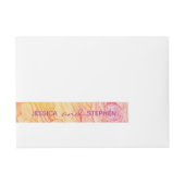 Trouw Envelope WrapAround Label Verse Bloemen Adreslabel Wikkel (Voorkant)