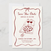 Trouw eten en drinken save the date (Voorkant)