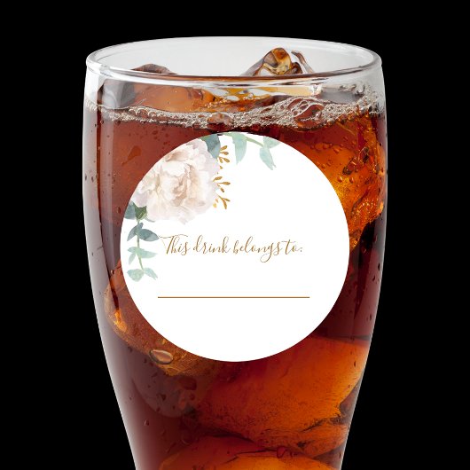 Trouw eucalyptus deze drank is van ronde sticker