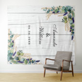 Trouw eucalyptus met houten robuuste namen wandkleed (In Situ (horizontaal))